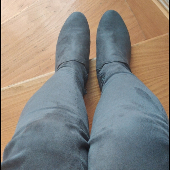 Missguided knee high shoes grey - Picture 2 of 4